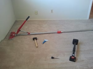 gallery, carpet stretching